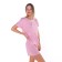 Female set (T-shirt/shorts), powder pink color, size 42