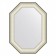 EvoForm mirror in the baguette frame, 78 mm, 54x74 cm, color white skin with chrome