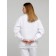Female sweatshirt with comb, size 44, white color