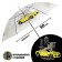 Children's umbrella "yellow car" semi -automatic transparent, d = 90cm