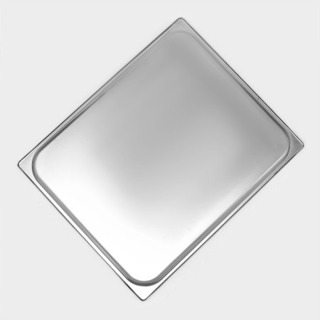 Gastrootiness 2/1 of stainless steel, 40 mm, 65.4 × 53.6 × 4 cm, thickness 0.8 mm-4