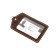 Case for passing, badge with pockets, brown dark. Pul-up
