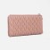 Women's wallet on the button, pink color