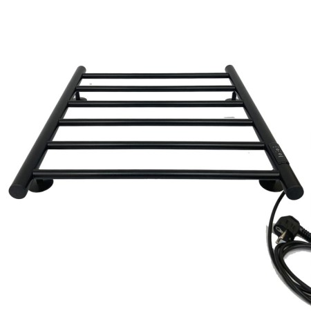 The electric heated towel -sprayer "Sanprise" Aurora P6, 500x600 mm, right, black-3