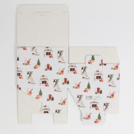 Folding box "Hugge", 15 x 15 x 7 cm, new year-7