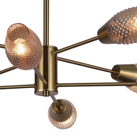 Lamp on the rod 8x60W E14, size 92.5x92.5x47 cm-3