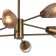 Lamp on the rod 8x60W E14, size 92.5x92.5x47 cm