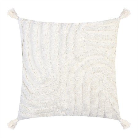 Decorative pillowcase "Ethel" BOHO, 45x45 cm, milk color, 100% cotton