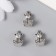 Busina for creativity Metal "Unicorned" silver 1x1.4 cm