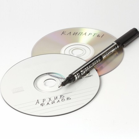 Marker for CD/DVD 0.5 mm, Brauberg, black-8