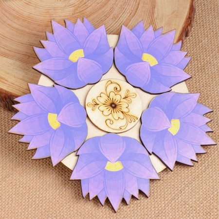 Hot "violet" stand, 20 cm, juniper