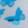 Interior mirror sticker "Openwork" set 3 pcs blue 11x7.5 cm