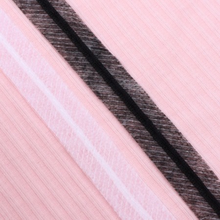 Bloss ribbon with a cassation, 15 mm × 10 m, white color-2