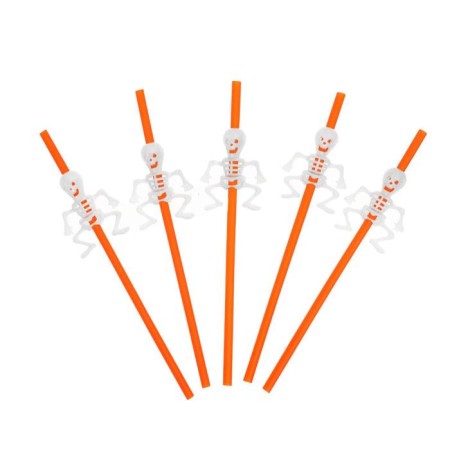 A joke pipe for the Skeleton cocktail, a set of 5 pcs.-1