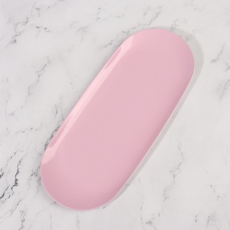 Cosmetic stainless stainless stainal stain, 22.9 × 9.7 × 0.7 cm, pink color 22.9 × 9.7 ×-2