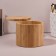 Organizer for storage "Bamboo", with a lid, sliding, D - 12 × 10.5 cm, brown color