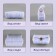 Canvas-base for embroidery bags, plastic, 23 × 29 cm, 1.5 × 1.5 mm, white color