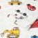 Bodi children, white color/cars, height 68 cm