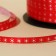 Ribbon for decor and gifts "Snowflakes", red, 0.5 cm × 200m