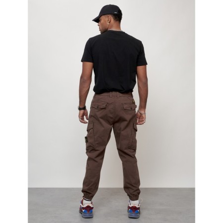 Cargo jeans men, size 46-48, brown color-3