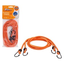 Elastic band, 120 cm, d8 mm, metal hooks, set 2 pcs