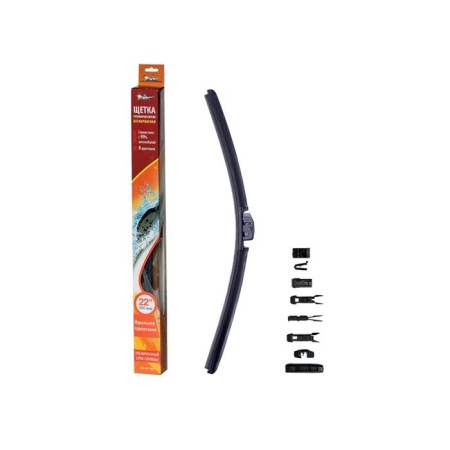 Wiper brush 550 mm 22 "Cauled, 10 adapters Airline AWB-BK-550