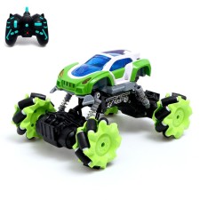 Radio -controlled jeep Drift, 4WD, drift, works on the battery, green color