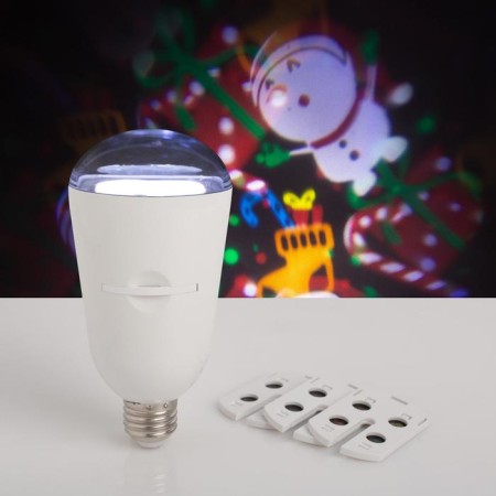 Light device "Lamp with pictures" 7 cm, E27, 4 cartridge, glow of multi