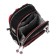 Frame backpack 37 x 28 x 12 cm, Across 194, filling: bag, pencil case, dark gray/red ACR22-194-5