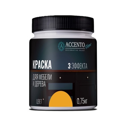 Furniture and wood paint "Mustard grain", semi -water, 0.75 kg