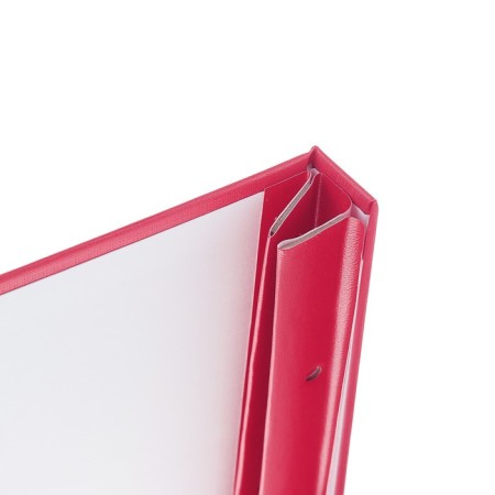 Folder "Graduation Qualification Work" Bumvinyl, scallops/cassation, without paper, red color (capacity up to 300 sheets)-2