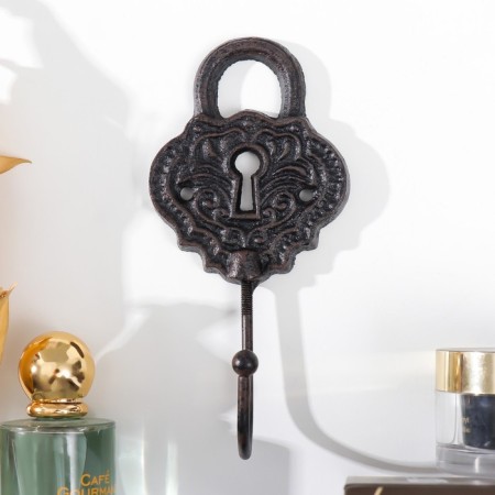 Decorative metal hook "openwork lock" 8x5x17 cm