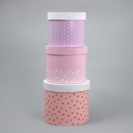 Set of hats 3 in 1, gift packaging, “bouquets”, 16 x 16 x 14–20 x 20 x 17 cm-3
