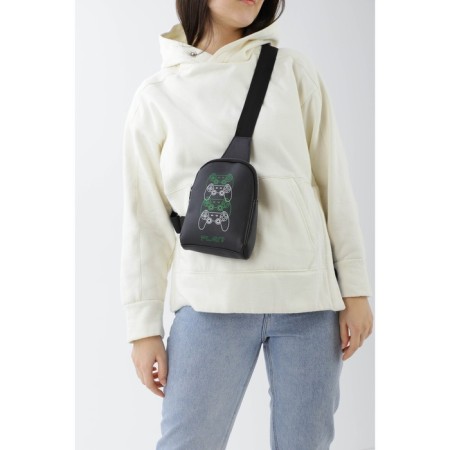 Bag over Play shoulder? Joystick with a zipper, black color-1