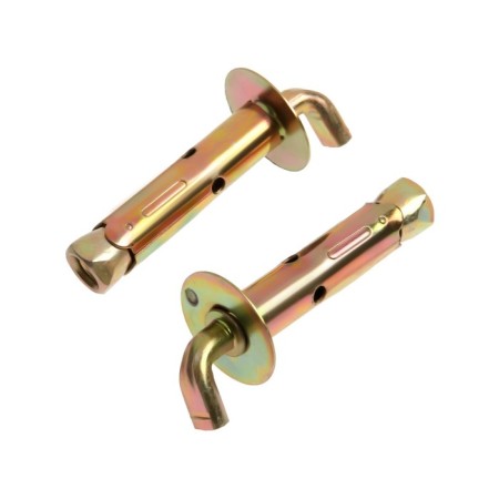 Anchor Bolt Stroybat for a boiler, with a G-shaped hook, galvanized, 10x65 mm, 2 pcs
