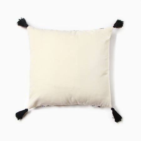 Pillowcase decorative Ethel Boho Line 45x45 cm, black color, cotton-2