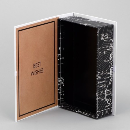 Box - Book, Gift packaging, “World map”, 20 x 12.5 x 5 cm-5