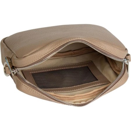 Cross-Bodi Bag with Mumi zipper, with cosmetic bags, beige color-2