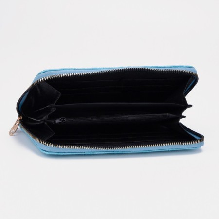 Women's wallet with lightning, blue color-2