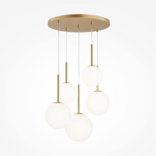 Suspension lamp Maytoni Mod321PL-05G1, 5HE14, 40W, 58x58x222.5 cm, Color gold