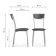 GOKI Metal Metal Metal Carcass/Ecokozha, Gray/White 40x53x89 cm