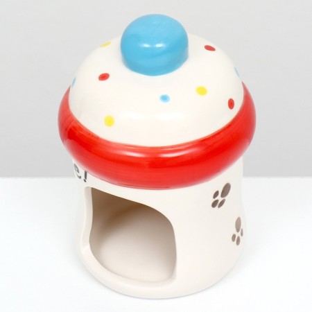 House for rodents "bottle" ceramic, 9.2 x 9.2 x 13.5 cm-2