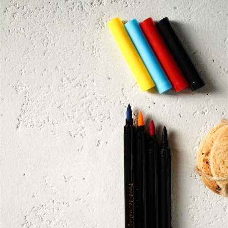 A set of markers for decorating desserts, 17 cm, 4 pcs, multi -colored-6