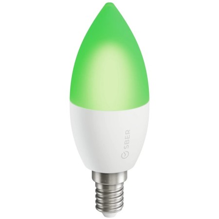 Smart lamp SBER C37 SBDV-00020, E14, 5.5 W, 470 lm, Wi-Fi, color, adjustment