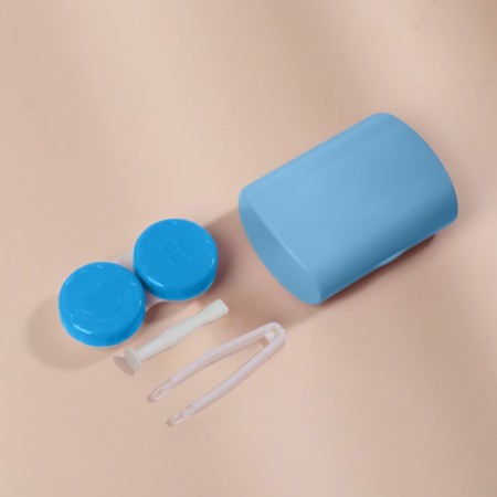 Set for contact lenses, in a case with a mirror, 4 objects, color mix-2