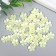 Beads for creativity plastic "Flower Pearl" set 40 pcs white 1.5x1.5 cm