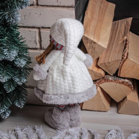 Interior doll "Baby in gray felt boots" 41 cm-3