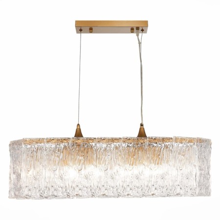 Suspended EVOLUCE lamp. Sle283203-10. Rida. 10x40 watts, E27, 79x30x22 cm, golden color-2