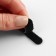 Poller for lightning, on Velcro, with a reflective element, 5 × 0.4 cm, 10 pcs, black/gray color