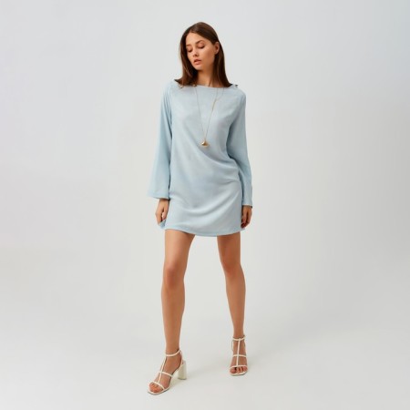 Women's tunic Minaku: Summer Time Blue Color, size 46-48-4